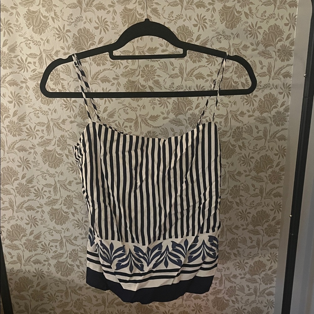 Abercrombie & Fitch Black and White Striped Camisole